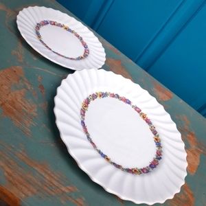 Plates Royal Doulton Bone China Salad and Bread Plate Vintage England Evesham